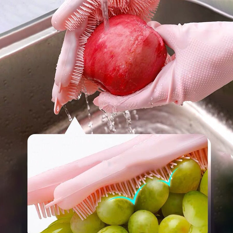 Magic Gloves Geschirrspülhandschuhe aus Silikon