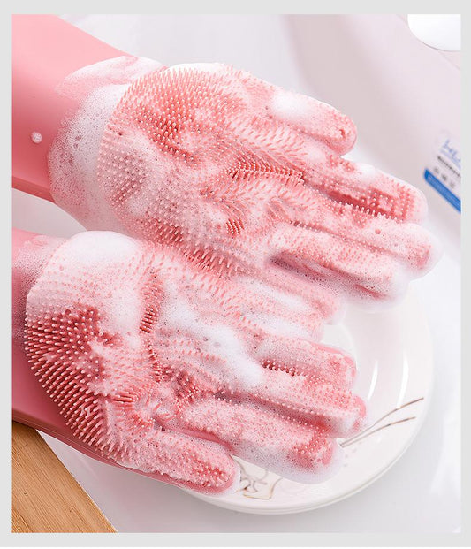 Magic Gloves Geschirrspülhandschuhe aus Silikon 