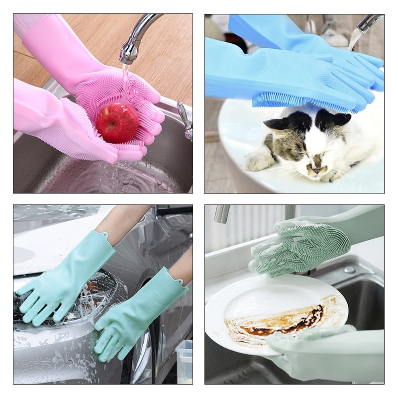 Magic Gloves Silicone Dish Washing Gloves