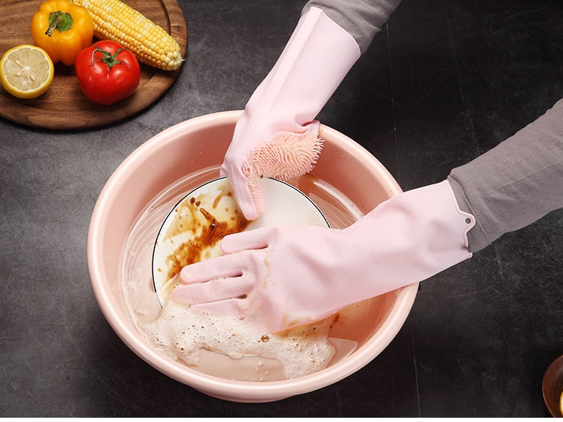 Magic Gloves Silicone Dish Washing Gloves